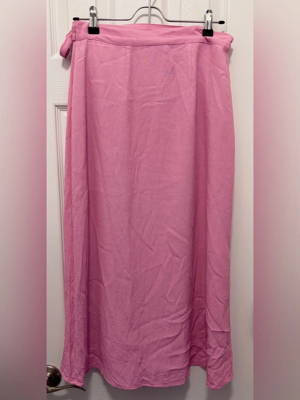 American Eagle Outfitters Pink Asymmetrical Wrap Skirt